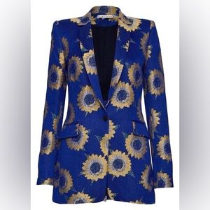 Alice + Olivia Sunnie Sunflower Print Blazer - Size 2
